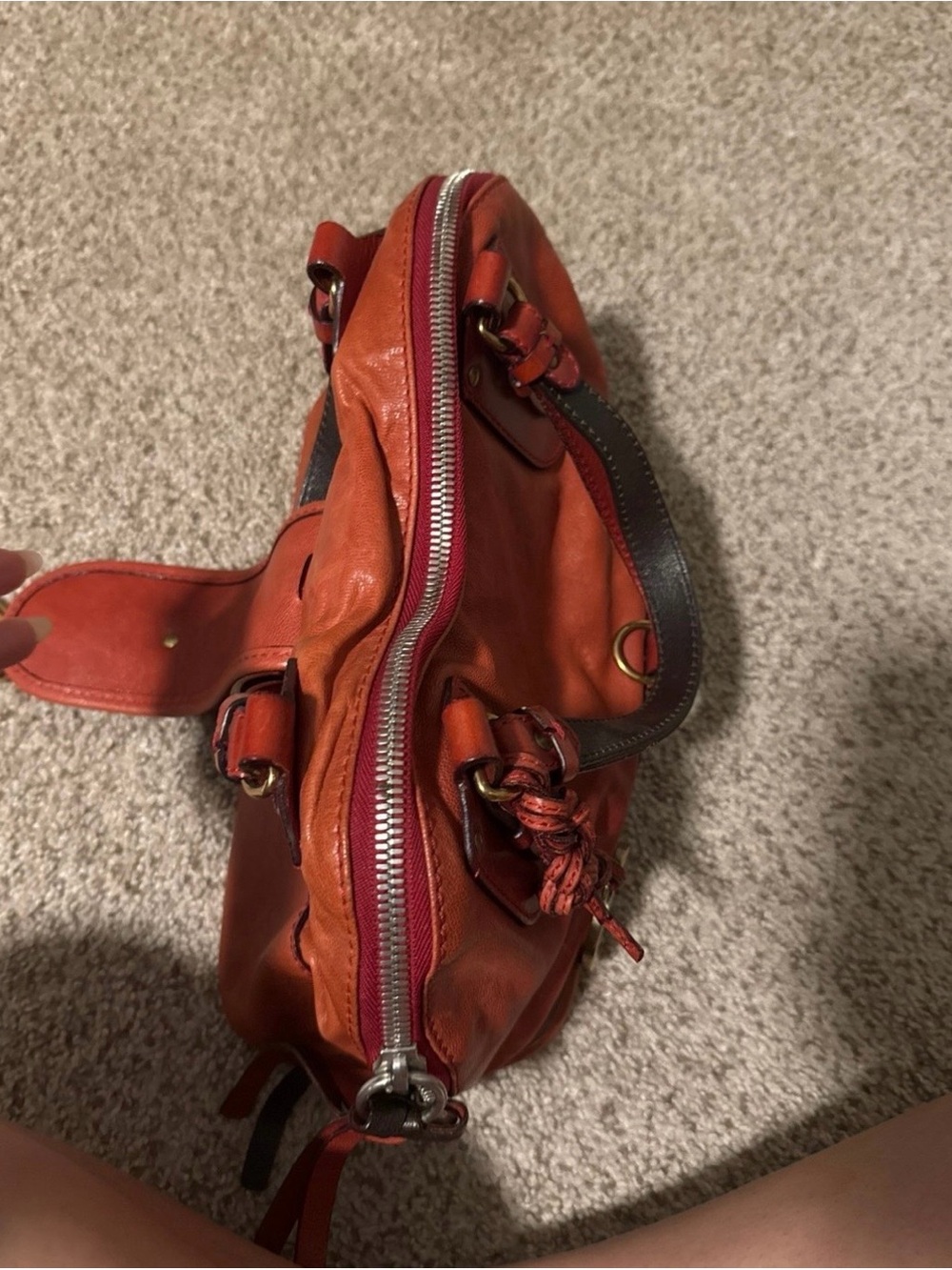 Vintage Chloe Kerala Shoulder Bag in Burnt Orange - Picture 6 of 9